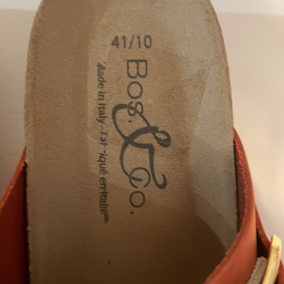Bos & Co - LAPO in Mandarin made in Italy arch support  cork sandal wedge sz 10 - Picture 6 of 10
